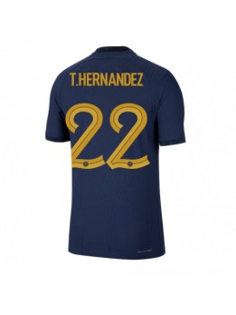 Frankrike Theo Hernandez #22 Replika Hemmakläder VM 2022 Kortärmad